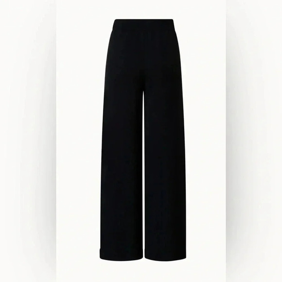 AKRIS punto black 100% wool dress pants trouser size 8
